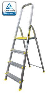 Leiter - Aluminium , 4 Stufen , klappbar