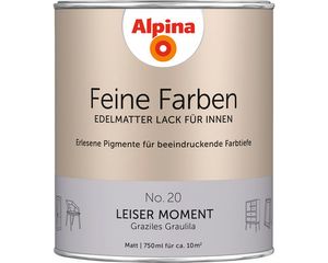 Alpina Feine Farben Lack Edelmatter Lack für Innen 750 ml No. 20 Leiser Moment
