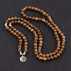 Armband Buddha Holzperlenkette Buddhistische Gebetskette Mala 108 Perlenarmband