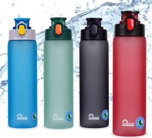 Majestic Sport Okosei Trinkflasche 750 ml, Wasserflasche BPA-Frei, Tritan, gym flasche, Sportflasche für Fahrrad, Outdoor, Fitness, Leicht, Rot.