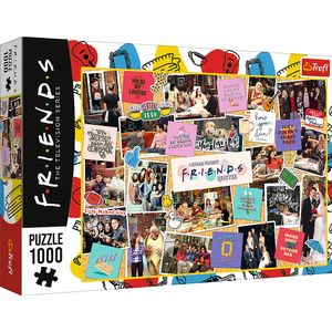 Trefl 10716 Beste Momente, 1000 Teile, Collage mit TV,Charakteren DIY, kreative Unterhaltung Spaß Klassische Puzzles für Erwachsene und Kinder ab 12 Jahren, Friends Friends