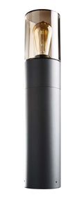 Heitronic Santorin Höhe 50 cm anthrazit 1-flammig zylinderförmig