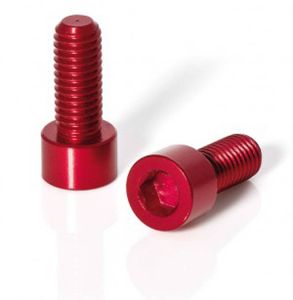 XLC Schrauben für Trinkflaschenhalter, rot (1 Paar)