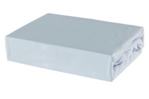 Bettlaken Spannbettlaken Laken aus Baumwolle 100% Jersey – 80x160 Weiss