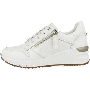 Tamaris Damen Low Sneaker Low Top 1-23702-28 Weiß 103 White LEA/STRU Leder und Textil mit Herausnehmbar, Groesse:38 EU