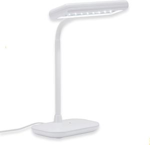 LED Schreibtischlampe Tageslicht dreh-& schwenkbar 8.5W 6500K Weiß Briloner