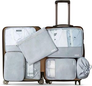 Nince Packwürfel - Koffer-Organizer-Set - Gepäck-Organizer - Kompressionswürfel - Reise-Rucksack-Organizer