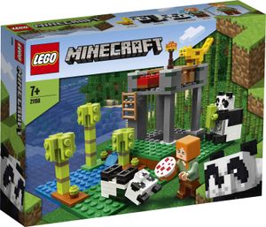 LEGO 21158 Minecraft Der Panda-Kindergarten, Bauset mit Alex und Tierfiguren, Spielzeuge für Mädchen und Jungen ab 5 Jahren