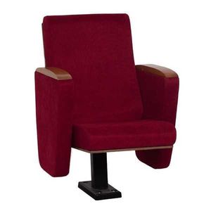 Sessel Art Deco Sessel Sofa 1 Sitzer für Theater Design Luxus Rot Textil Neu  JVmoebel