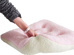 Sitzpolster atmungsaktivem dekorativ einfach zu reinigen Bürostuhl Stuhl Stuhl Stuhlboden Kissen Kissenpolster für Zuhause-Rosa und Weiß