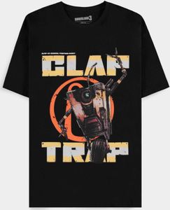 Borderlands T-Shirt Herren Clap Trap schwarz Fan-Merch, Gaming 100% Baumwolle L