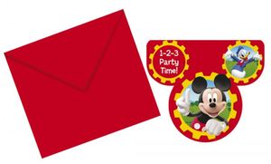 Mickey Maus Wunderhaus Gestanzte Einladungskarten mit Umschlag