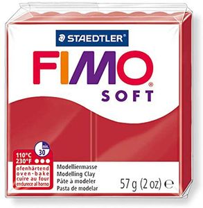 FIMO SOFT modelovacia hlina tvrdnúca v rúre Vianočná červená 57 g