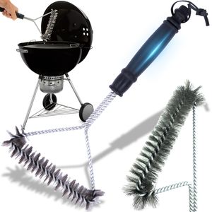 Grillbürste XXL Grillreinigungsbürste BBQ Reinigungsbürste Edelstahl Drahtbürste Grill Metallbürste Grillreinigungsbürste Stahlbürste Reinigung Retoo