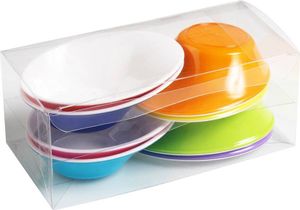 Sovie SERVINGWARE Einweg-Fingerfood Schälchen aus Plastik, 50 ml, bunt, 8 Stück