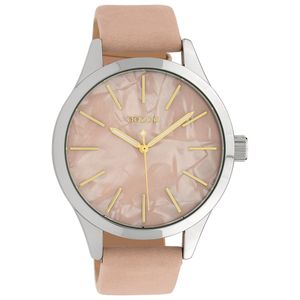 Oozoo Armband-Uhr rosa Leder C10072 Timepieces Damen Analog-Quarzuhr UOC10072