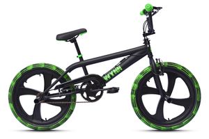 WYNN BMX Freestyle 20 Zoll XX1.2 schwarz-grün Rahmenhöhe 28 cm Muddy-Freestyle-Reifen Mag-Wheels V-Brake WYNN BMX Freestyle 20 Zoll XX1.2 schwarz-grün Rahmenhöhe 28 cm Muddy-Freestyle-Reifen Mag-Wheels V-Brake