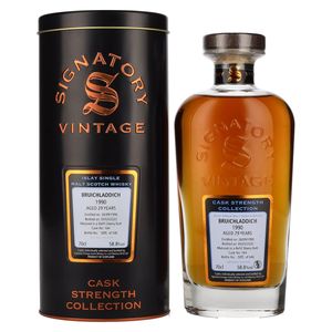 Bruichladdich 1990 29 Jahre Signatory Vintage Speyside Single Malt Scotch Whisky 0,7l, alc. 58,8 Vol.-%