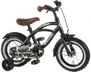 Volare Black Cruiser Kinderfahrrad - Jungen - 14 Zoll - Schwarz - 95% zusammengebaut