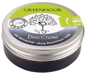 Deo Creme mit Aktivkohle - Black Power, Charcoal Powder, ohne Zink 50ml, vegan