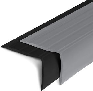 Stufenkantenprofil Michigan PVC Treppenkantenprofil in L-Form 45x42 mm Schwarz Länge: 120 cm