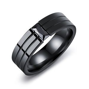 INF Americký prsten velikosti 11 Black 20.6 mm