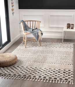 the carpet Vera Handmade-Look, 3D Effekt, Kariertes Muster, Hochflor 30 mm, Super Weicher Wohnzimmer Teppich