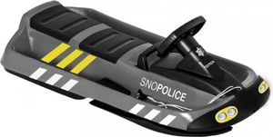 Hamax | Lenkschlitten Sno Police | robustes Design | integrierte Handbremse | rutschfeste Oberfläche | geeignet für Kinder ab 4 Jahren | leicht zu lenken und zu bremsen | ideal für winterliche Abenteuer