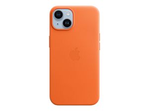 Apple iPhone 14 Leather Case with MagSafe - Orange