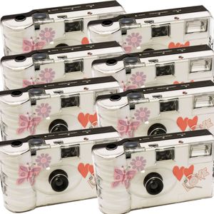 8x Sonderposten Einwegkamera Hochzeit Schmetterling MHD 12.2025