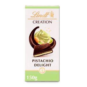 Lindt CREATION Hořká čokoláda plněná nadýchanou pistáciovou náplní, 150g