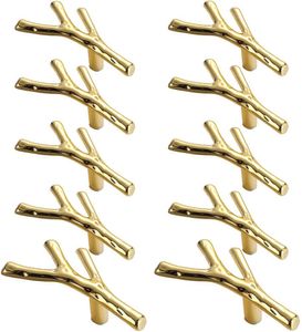 10 Stück Möbelgriffe, Metall Schrankgriffe Kreativ Geäst Design Türgriffe Vintage Griffe Küche