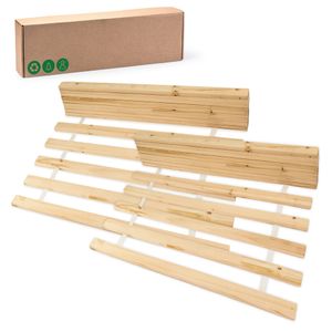 Lamelový rošt 140x200cm - Rolovací rošt 14 drevených lamiel jedľové drevo Rolovací rošt ( 70x200cm sada 2 ) posteľ pre dospelých a deti nenastaviteľný