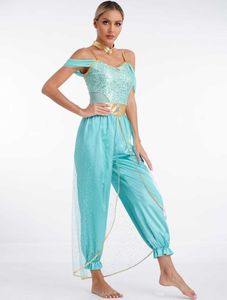 Elegantes Arabische Prinzessin Kostüm für Damen Gr. M – Orientalische Märchenkleidung | Perfekt für Halloween, Fasching & Cosplay-Partys
