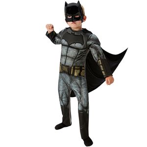 Batman™-Kostüm für Kinder mit Cape und Maske schwarz-grau-gelb