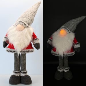 Weihnachtswichtel aus Filz mit LED Beleuchtung - Figuren Wichtel Deko 60 cm groß