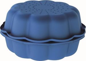 Kunststoff-Sandkasten Blume 2 76 cm - blau