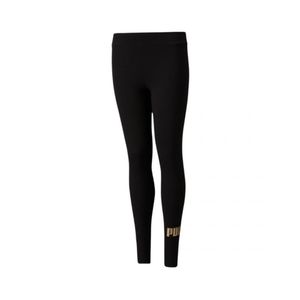 Puma Mädchen Sport-Fitness-Tight Leggings ESS+ Logo Leggings G schwarz gold, Größe:140