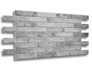 3D PVC Wandpaneele Wandverkleidung PVC-Verkleidung Stein Holz Mosaik Fliesen Imitation (ca. 0,5qm)