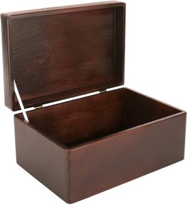 Creative Deco Große Braun Holzkiste mit Deckel | 30 x 20 x 14 cm (+/- 1 cm) | Weihnachten Kiste | Klein Holzbox Erinnerungsbox Aufbewahrungsbox Spielzeug-Kiste Kasten | Ideal für Werkzeuge