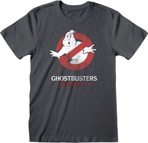 ** Ghostbusters - Japanese Tt Logo (Unis Charcoal T-Shirt)  ** M