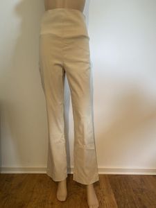 Strečové těhotenské kalhoty G-328910 béžové dlouhé - velikost 44
