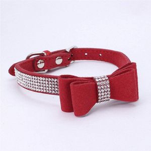 Haustier Halskette Halsband klein große Hunde Zubehör unterwegs Hochzeit deko mit Strass Schleife, XL