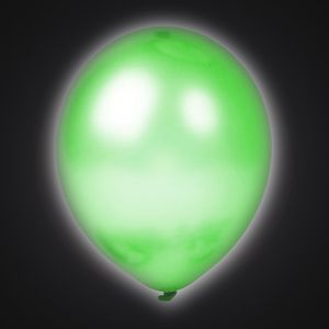 25 Luftballons mit LED, 30 cm, Grün