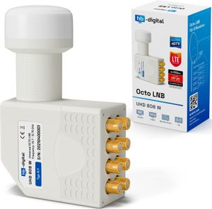 hb-digital LNB Octo UHD 808 W für 8 Teilnehmer extrem Witterungsbeständig