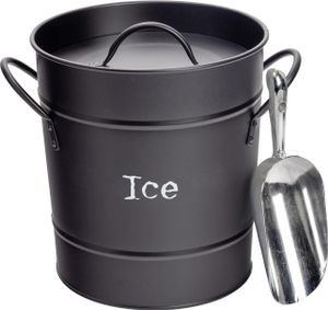 Harbor Housewares Vintage Eiskübel aus Metall mit Schaufel – Schwarz Harbor Housewares Vintage Eiskübel aus Metall mit Schaufel – Schwarz