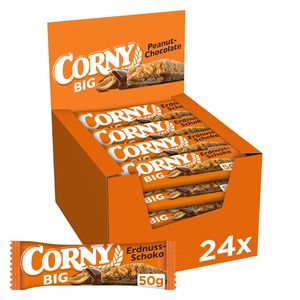 Corny Big Peanut Müsliriegel Schokolade mit Erdnüssen 50g 24er Pack