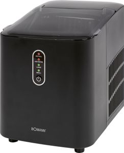 Bomann Eiswürfelmaschine schnelle Produktion - Eiswürfel in 10 Minuten | bis zu 10kg Eis in 24 Std. | Eiswürfel Maschine mit 2 Eiswürfelgrößen & 1,1L Wassertank | inkl. Eis-Schaufel | EWB 6068 CB