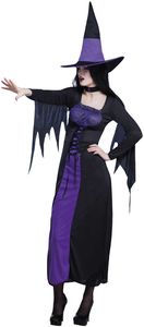 Hexe Purple hag Hexen Karneval Fasching Kostüm 36/38