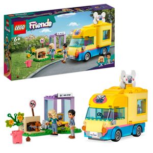 LEGO 41741 Friends Hunde-Rettungsvan, Tierrettung-Spielzeug-Van mit Haustieren und Mini-Puppen aus 2023, Tier-Spielzeug für Mädchen und Jungen ab 6 Jahren